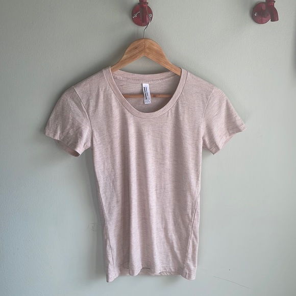AMERICAN APPAREL || Tri-Blend Slim Fit Crewneck TriCreole Pink Size Small - Picture 7 of 13